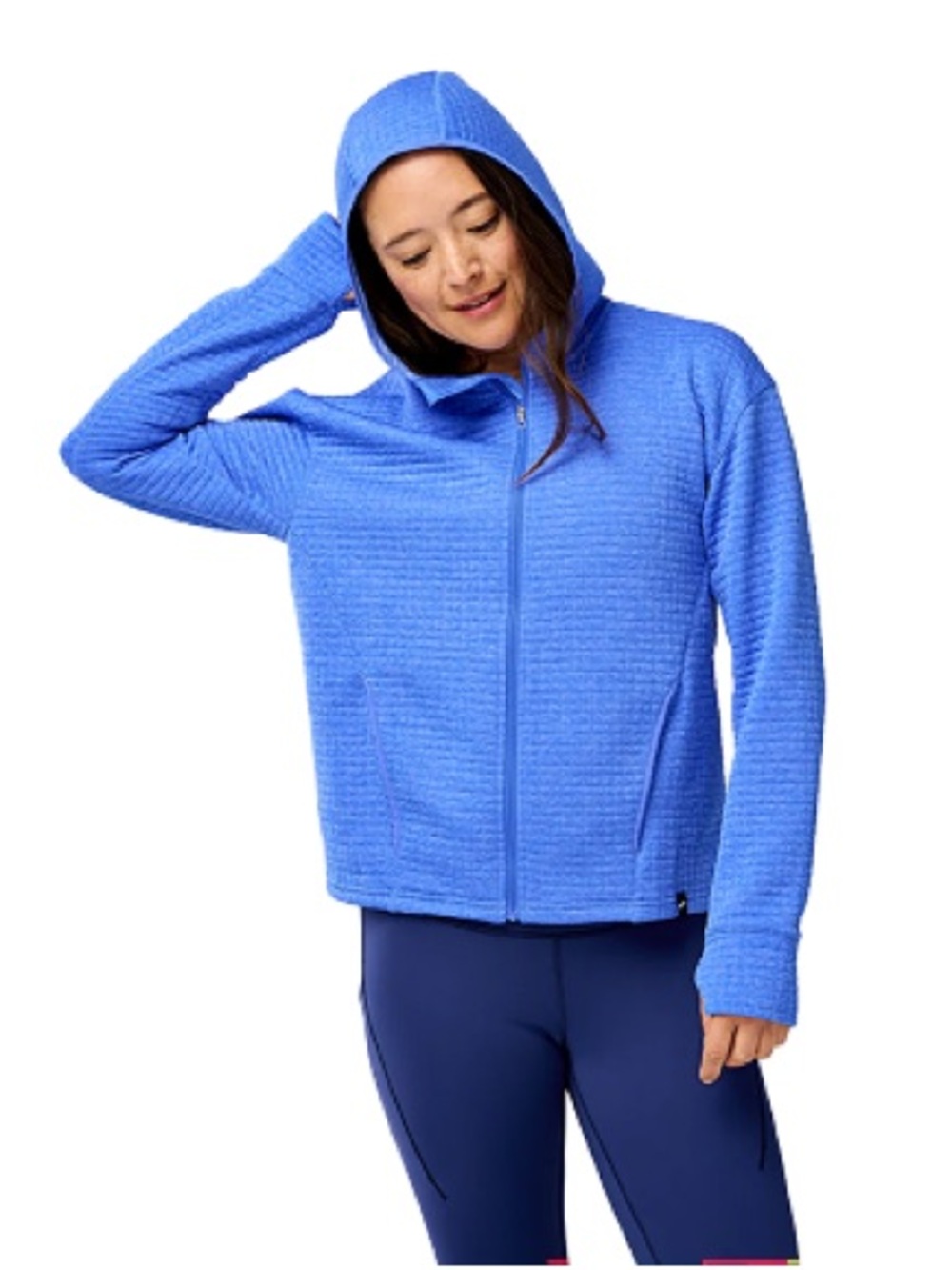 Brooks Hooded Jacket Mid Weight in RARE Heather Bluebell size XL